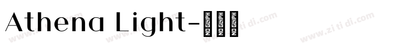 Athena Light字体转换